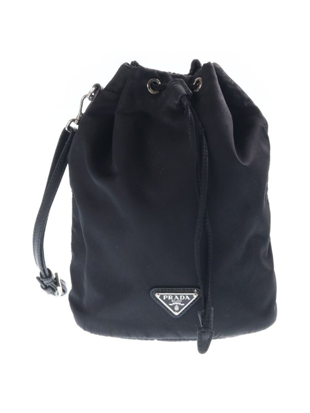 Prada Re-Nylon Drawstring Pouch Black
